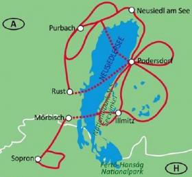 Sterntour am Neusiedler See - Karte
